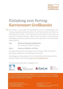 Einladung: Karrierestart Großkanzlei